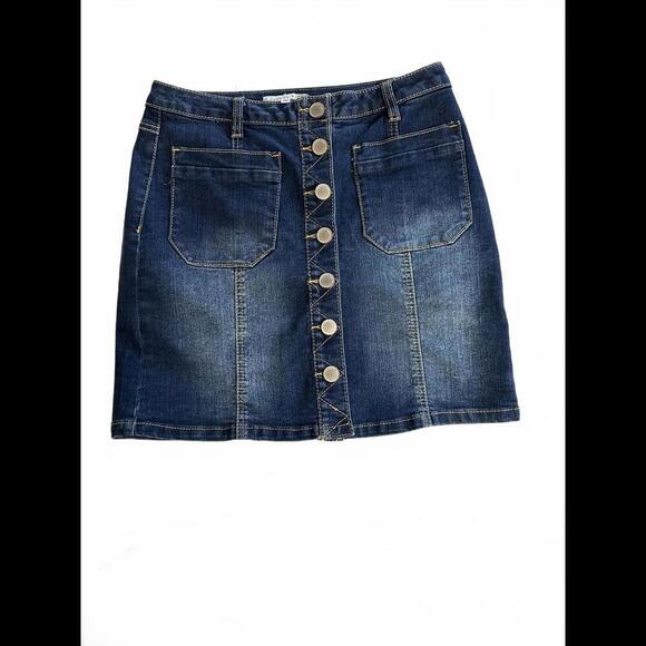 Copper Key Dresses & Skirts - Copper Key Women's Button-Up Denim Skirt